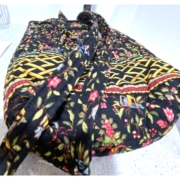 Vera Bradley Backpack Ming 2001 retired pattern toggle clasp tote quilted cotton - Picture 9 of 10